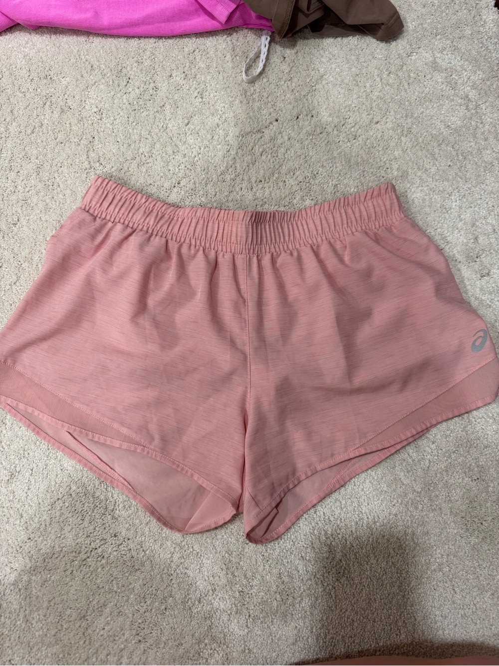 Asics Women's Dusty Pink Athletic Running Shorts